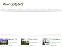 Tablet Screenshot of maharesidence.com